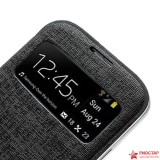 Кожаный чехол флип Samsung задняя крышка для Samsung I9500 Galaxy S4 (черный)